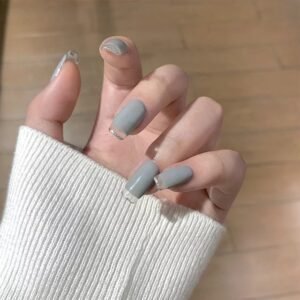 French Tip Square Nails